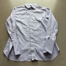 Ermenegildo Zegna Shirt Men 41 - 16 Purple French Cuff Long Sleeve