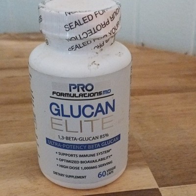 Pro Formulations MD Glucan Elite 1,3 Beta Glucan 85% 1000mg 60 Veg Caps