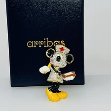 Disney Arribas Brothers Swarovski® Crystal Nurse Minnie Jeweled Figurine New