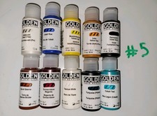Golden Acrylic Mixed Paint Lot 5
