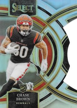 2023 Panini Select #151 Chase Brown Silver Prizms Die Cuts