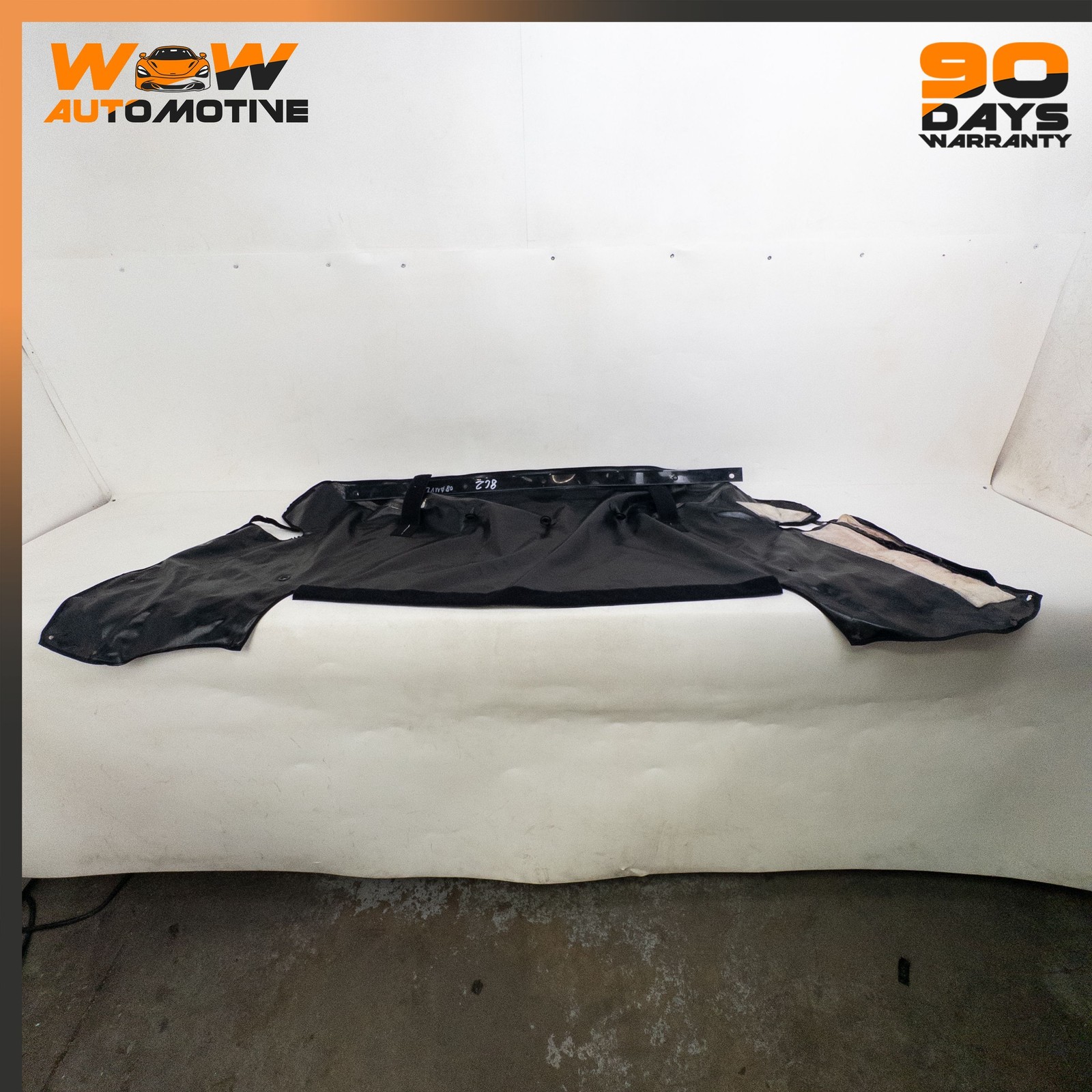 06-16 ASTON MARTIN V8 VANTAGE CONVERTIBLE SOFT TOP ROOF DECK COVER BLACK OEM