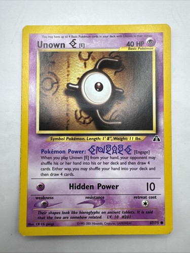Unown [E] 67/75 Neo Discovery