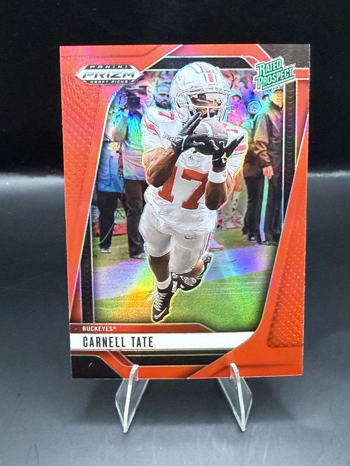 2025 Panini Prizm Draft Picks - Carnell Tate #68 Red Prizm /399 (RC)