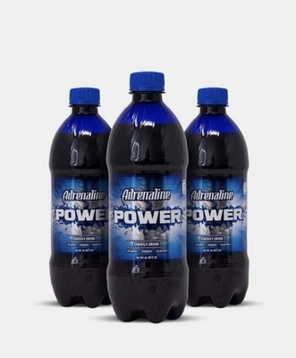 Adrenaline Power Energy Drink 591ml - Pack of 3 - Tariffs are paid by us for US