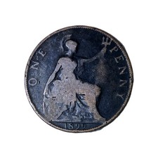 🇬🇧 1899 United Kingdom One Penny – Queen Victoria