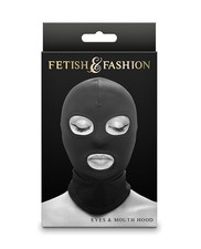 Fetish Fashion Mouth Hood - Black