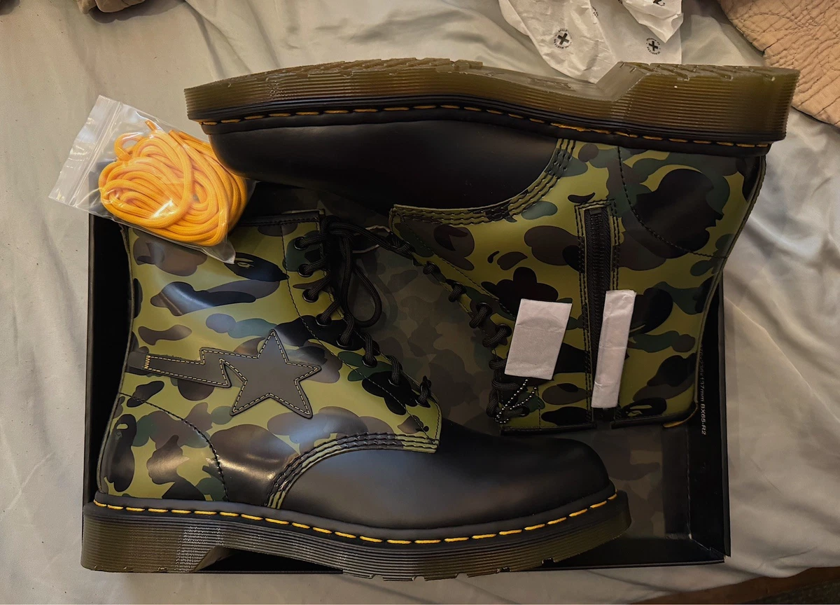 Dr. Martens‎ Wiley Unisex M12 L13 Chukka Boots Black Camo Suede Lace Up Ankle Dr. Martens Camouflage Boots for Men for sale | eBay main image 4