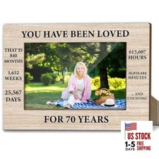 70th Birthday Picture Frame, 70 Years Old Birthday Gifts for 70th Birthday -01