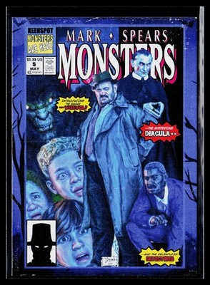2026 Mark Spears Monsters Halloween #112 ~ RETRO #'d /299 Dracula Werewolf