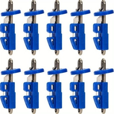 10pcs Sea Fishing Bait Clips - 10pcs Quick Release Hook Clips
