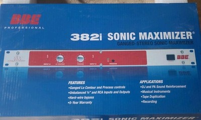 BBE 382i Dual Mono Sonic Maximizer RACK MOUNT WITH POWER CORD 
