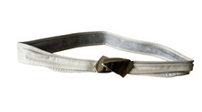 VINTAGE IVORY SOFT LEATHER BELT WOMEN'S OS ONE SIZE