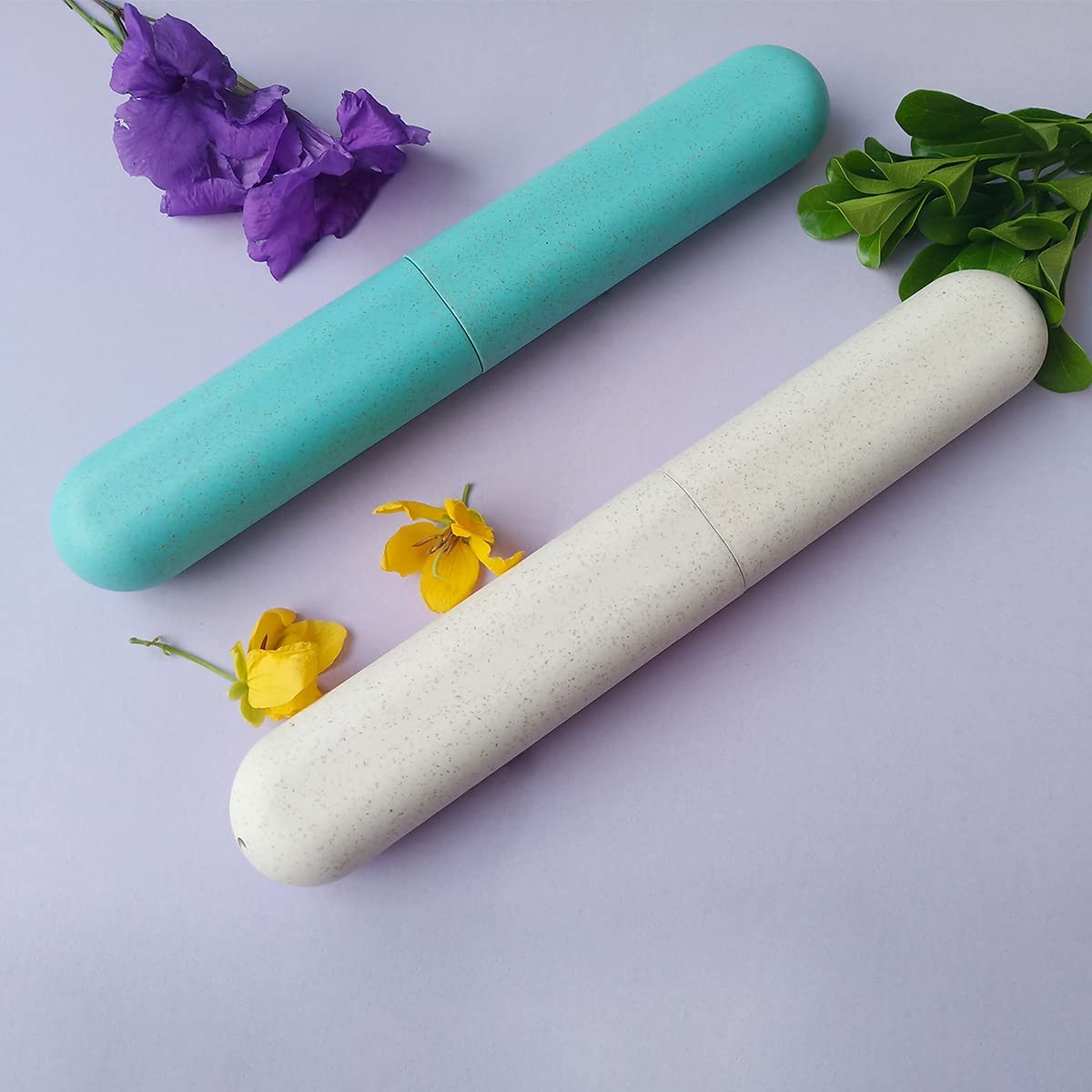 ZYYC 4 Pack Travel Toothbrush Case Holder Toothbrush Travel Containers for Tr...