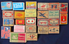 Lot 24 boites d' ALLUMETTES anciennes Suède & pays étrangers divers etc...