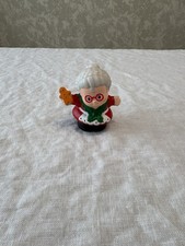 2002 Fisher-Price Little People Mrs. Clause  Christmas Figure w/ Gingerbread Man