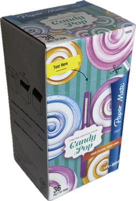 Paper Mate Flair Limited Edition Pack Candy Pop 36 Felt Tip Pens (New in Box)