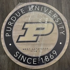 Purdue University Boilermakers Open Road Brands Large 22” Wood Wall Decor Sign