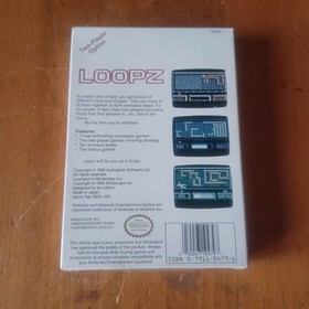 Nintendo NES Loopz Complete CIB Box Manual Sleeve Insert Cartridge