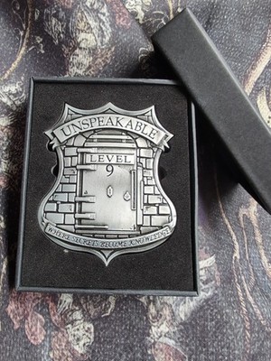 Harry Potter Unspeakable Lever 9 Door Badge Pin From The Wizarding Trunk