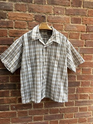 Vintage 70s Andhurst Shades of Brown Checked Shirt XL 17/17,5'' Collar