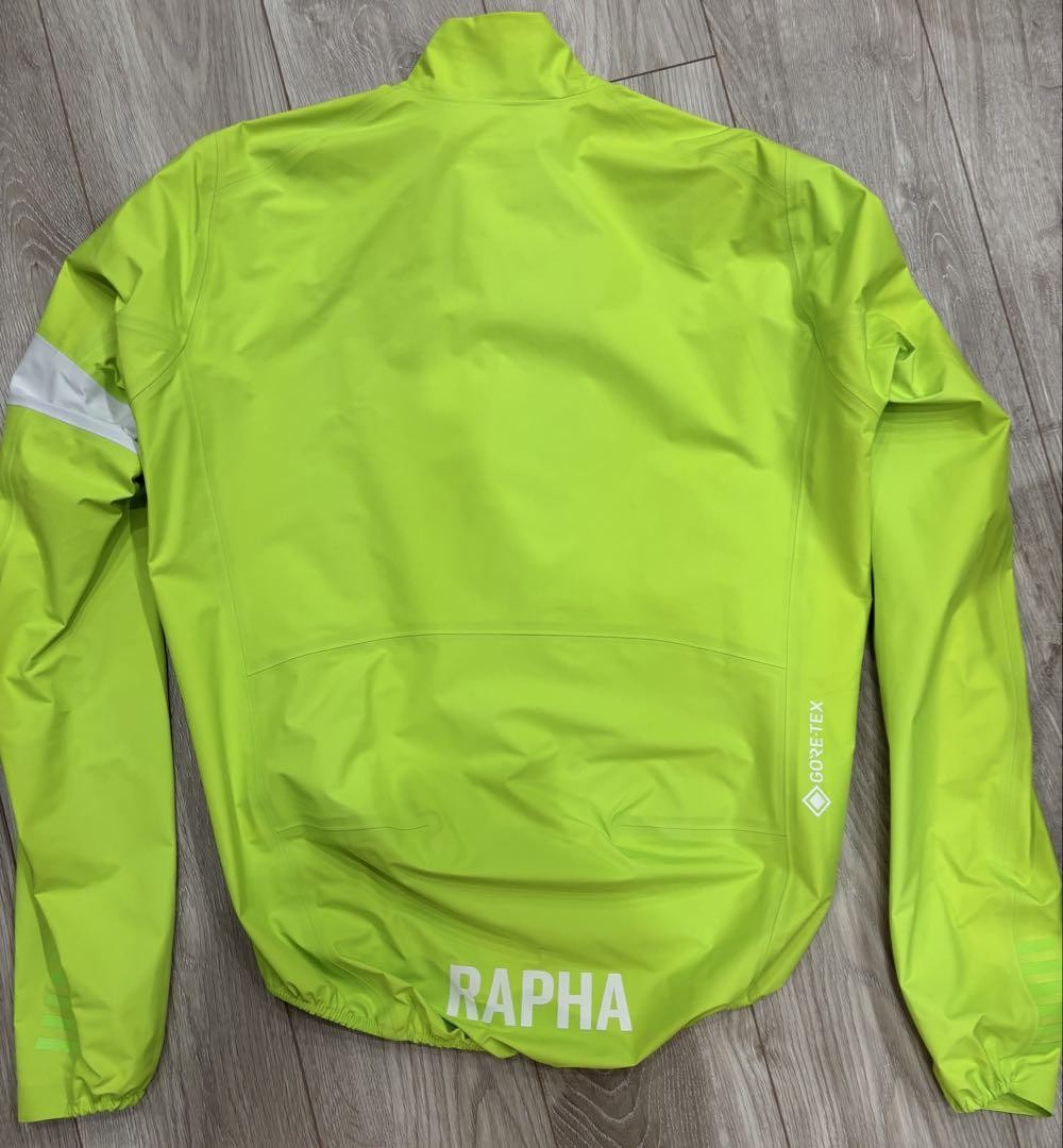 Rapha Pro Team Gore-Tex Rain Jacket M Fluorescent Green Condition