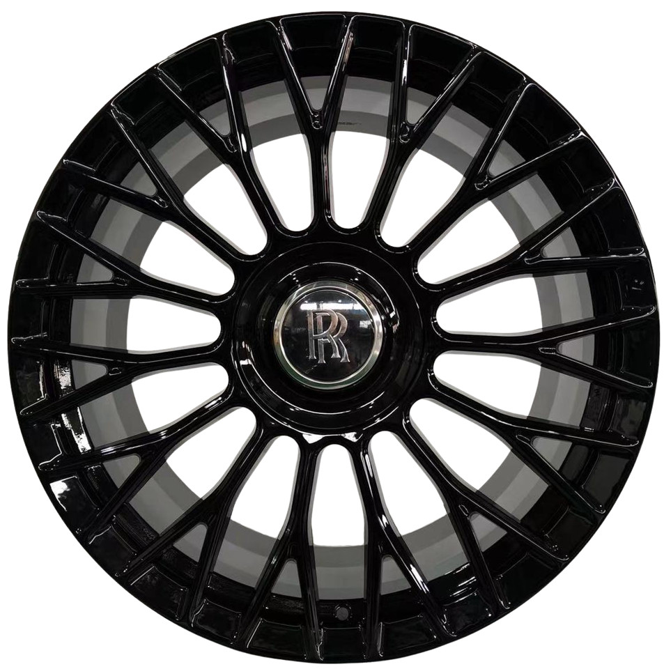 22" INCH ROLLS ROYCE RIMS CULLINAN GHOST PHANTOM FORGED BLACK WHEELS SET OF 4