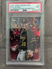 2025 Topps Chrome Update - Paul Skenes Celebracion RED REFRACTOR /5