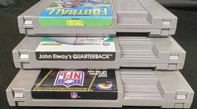Quarterback, Play Action, & NFL Football Bundle (Nintendo NES) Lot of 3 - Tested