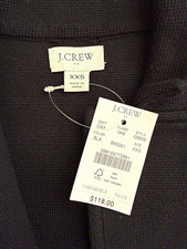 J.Crew Women s Black Blazer Jacket XXS Button Front Pockets G9309 NWT. Schoolboy