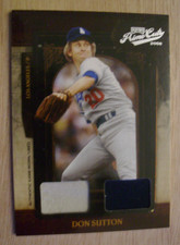 2008 Playoff Prime Cuts Combo Materials DON SUTTON #42/99 Game Used 2-color