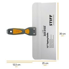 Clauss Spachtel 30,5 cm Edelstahlklinge Antihaftbeschichtung rutschfester Griff