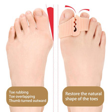 8 Pack Gel Toe Separators, Soft Breathable Big Toe Corrector with Gel Toe Spa...