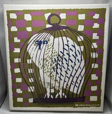 David Weidman 1974 Owl Fabric Canvas Urban Outfitters 2010 Reprint