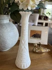 Vintage Anchor Hocking Milk Glass Bud Vase