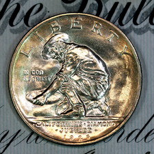 * 1925-S * PRISTINE+ GEM BU MS DIAMOND JUBILEE COMMEMORATIVE HALF-DOLLAR *