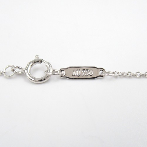 TIFFANY&Co. Necklace Pendant Horseshoe Diamond 750 K18 WG White Gold authentic - Picture 4 of 5