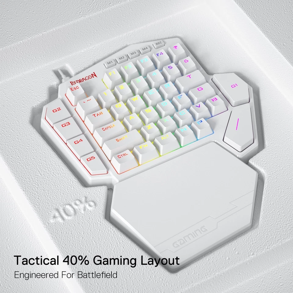 Redragon K585 DITI One-Handed Mechanical Gaming Keyboard – RGB – Professional... - Image 2 of 4