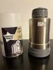 Tommee Tippee Portable Travel Bottle and Food Warmer Silver Stainless Steel