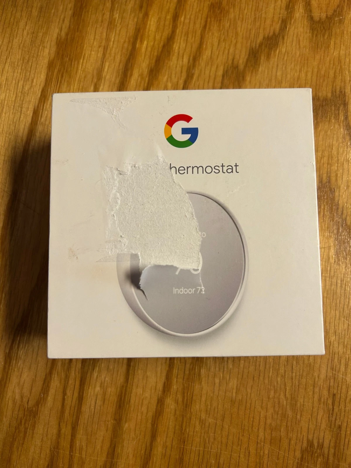 Google Nest Thermostat G4CVZ Programmable Wi-Fi Thermostat - Snow