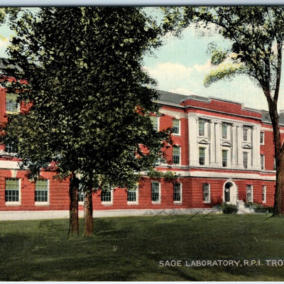 #ad c1910s Troy NY Russell Sage Laboratory PC Rensselaer Polytechnic College A324 $27.95