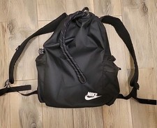 Nike Men s Black Backpack 72 Heritage Rucksack Drawstring