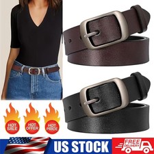 Women Belts, Leather Belt with Pin Buckle-Belts for Women for Jeans, Pants etc..