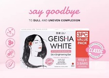 Geisha White Scar and Blemish Skin Brightening Bar 3PC Value Pack 65g each Box