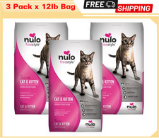 36LB -Nulo FreeStyle Grain-Free Chicken & Cod Dry Cat & Kitten Food 2.00 per pound