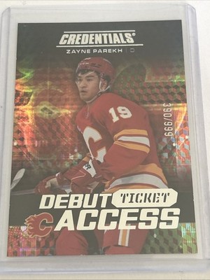 Zayne Parekh  2025-26 Credentials Hockey Debut Ticket Access 390/999