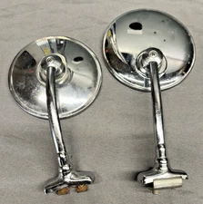 Universal Clamp-On Rear View outer Door Mirror 4 Inch set of 2