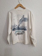 Vntg 90s American Outback Sweatshirt XL Pheasant Beagle Nature Hunting Distress