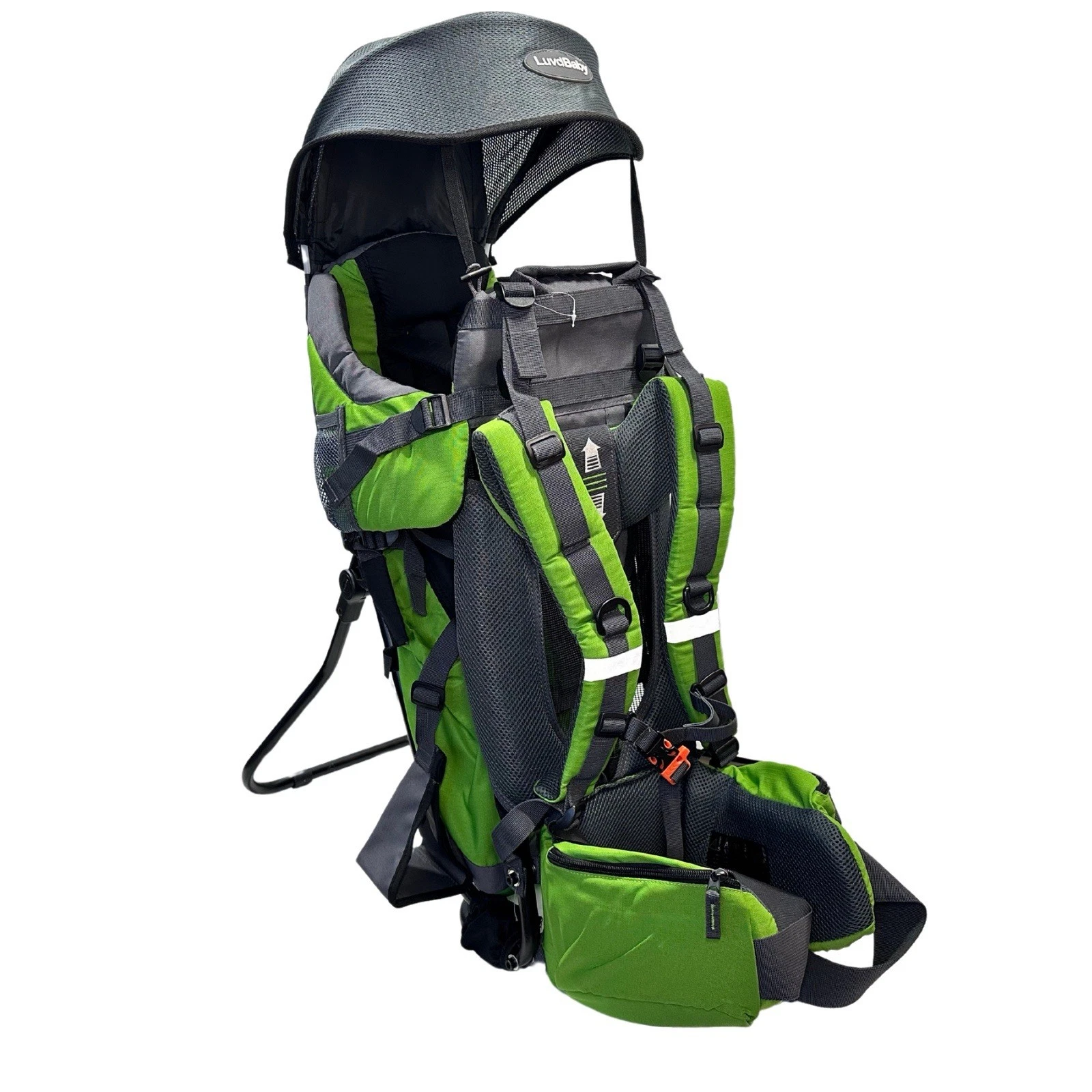 LUVDBABY Hiking Baby Carrier Backpack, Premium Baby Toddler Carrier System Green