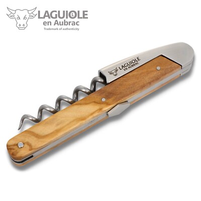 MICHELBRAS ミシェルブラス Laguiol Aubrac F Laguiole Aubrac Kellnermesser Michel Bras Olivenholz Korkenzieher